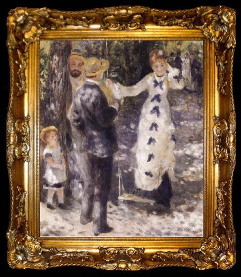 framed  Pierre-Auguste Renoir The Swing, ta009-2
